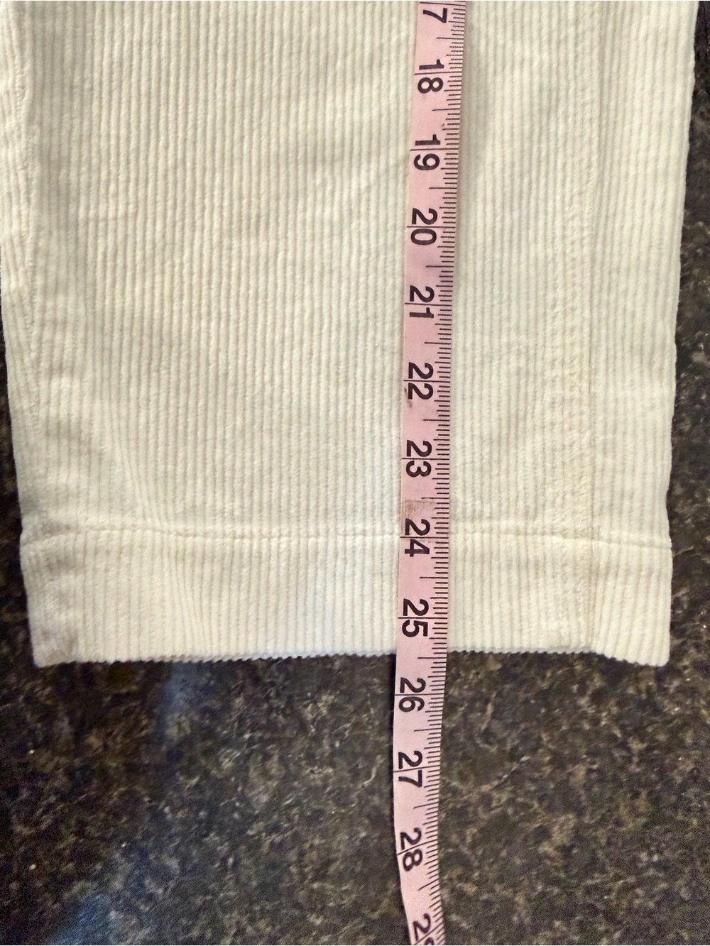 Everlane Women's White Corduroy Straight Leg Crop Pants Size 8 36900 - Picture 8 of 9